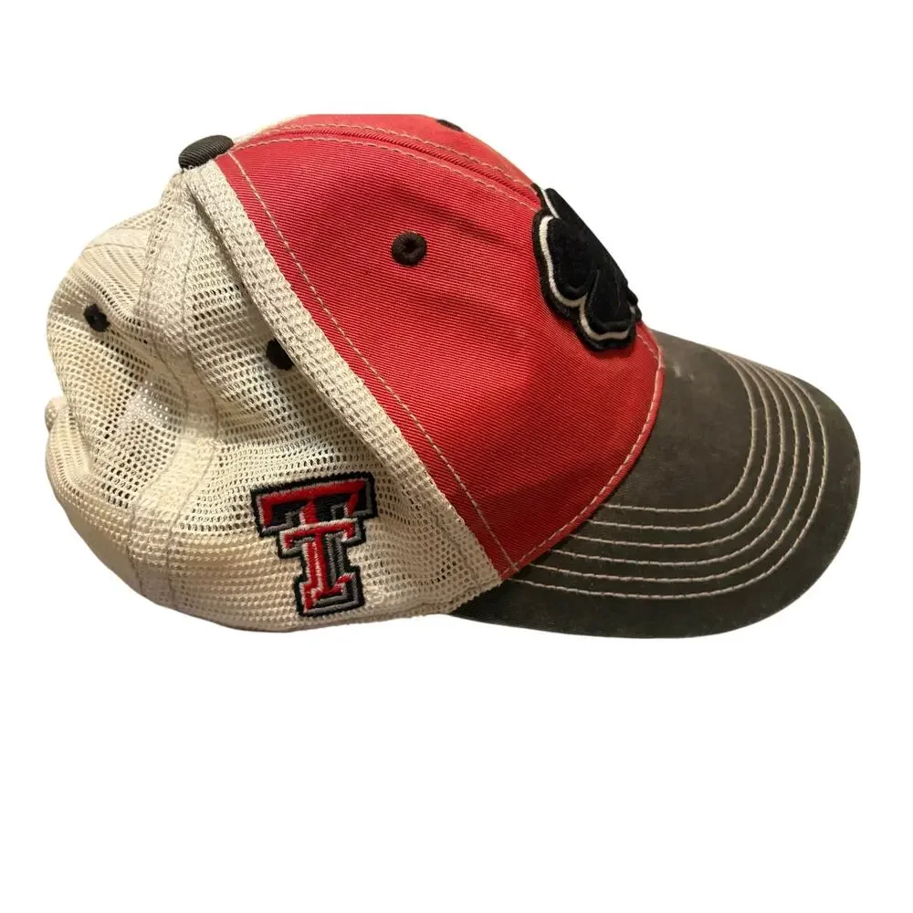 Black Clover Texas Tech Red Raiders Live Lucky Trucker Snapback Hat Golf Cap